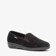 Heren pantoffels rib zwart