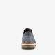 Heren veterschoenen met reliëf blauw