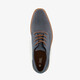 Heren veterschoenen met reliëf blauw