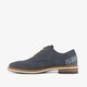 Heren veterschoenen met reliëf blauw