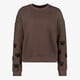 Dames sweater met strikjes bruin