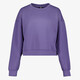 Cropped dames sport sweater paars