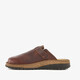 Leren pantoffels heren bruin