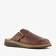 Leren pantoffels heren bruin