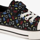 Jongens sneakers met game print zwart