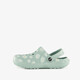 Dames klompen met madeliefjes mintgroen