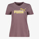 Puma ESS Metallic No. 1 Logo dames sport T-shirt paars