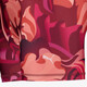 Strong Floral Ribbon dames sportshort rood