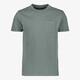 Unsigned heren T-shirt met structuur groen