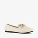 Dames loafers met ketting details beige