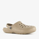 Heren klompen met hielbandje beige