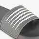 Heren badslippers grijs