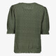 Dames top met pofmouwen groen