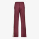 Dames wide leg broek met bies bordeauxrood