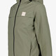 Jongens jas met capuchon groen