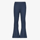 Meisjes rib flared broek donkerblauw