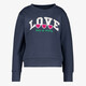 Meisjes sweater met opdruk donkerblauw