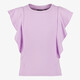 TwoDay meisjes rib top met ruches lila