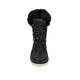 Gevoerde kinder snowboots met imitatiebont zwart