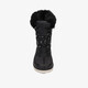 Gevoerde kinder snowboots met imitatiebont zwart