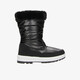 Gevoerde dames snowboots met imitatiebont zwart
