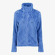 Fluffy dames outdoor fleece vest blauw