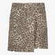Meisjes skort met panterprint beige