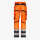 High-visibility Scuti heren werkbroek zwart oranje