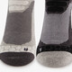 2 paar unisex wandelsokken zwart grijs