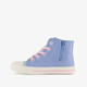 Hoge meisjes sneakers blauw