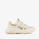 Dames dad sneakers beige goud
