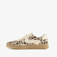 Dames sneakers met panterprint beige