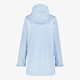 Lange gevoerde dames regenjas blauw