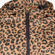 Lange dames regenjas met panterprint