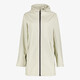 Lange gevoerde dames regenjas lichtbeige