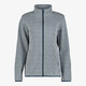 Dames vest gebreid blauw