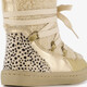 Gevoerde meisjes teddy boots beige