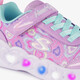 Heart Lights meisjes sneakers met lichtjes in pastelkleuren