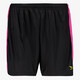 Dames voetbalshort zwart roze