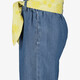 Twoday wijde meisjes broek met gele band blauw