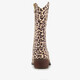 Meisjes western laarzen met panterprint beige