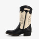 Meisjes western laarzen zwart wit