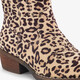 Meisjes western laarzen met panterprint beige