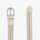 Dames riem gevlochten wit