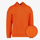 Kinder hoodie met backprint oranje