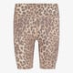 Dames fietsbroek met panterprint beige bruin