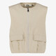 Meisjes gilet beige