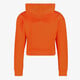 Meisjes hoodie cropped oranje