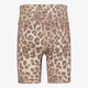 Meisjes fietsbroek met panterprint beige bruin