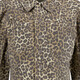Meisjes jas met panterprint beige